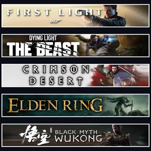  007 +Beast +Crimson +Elden +Wukong